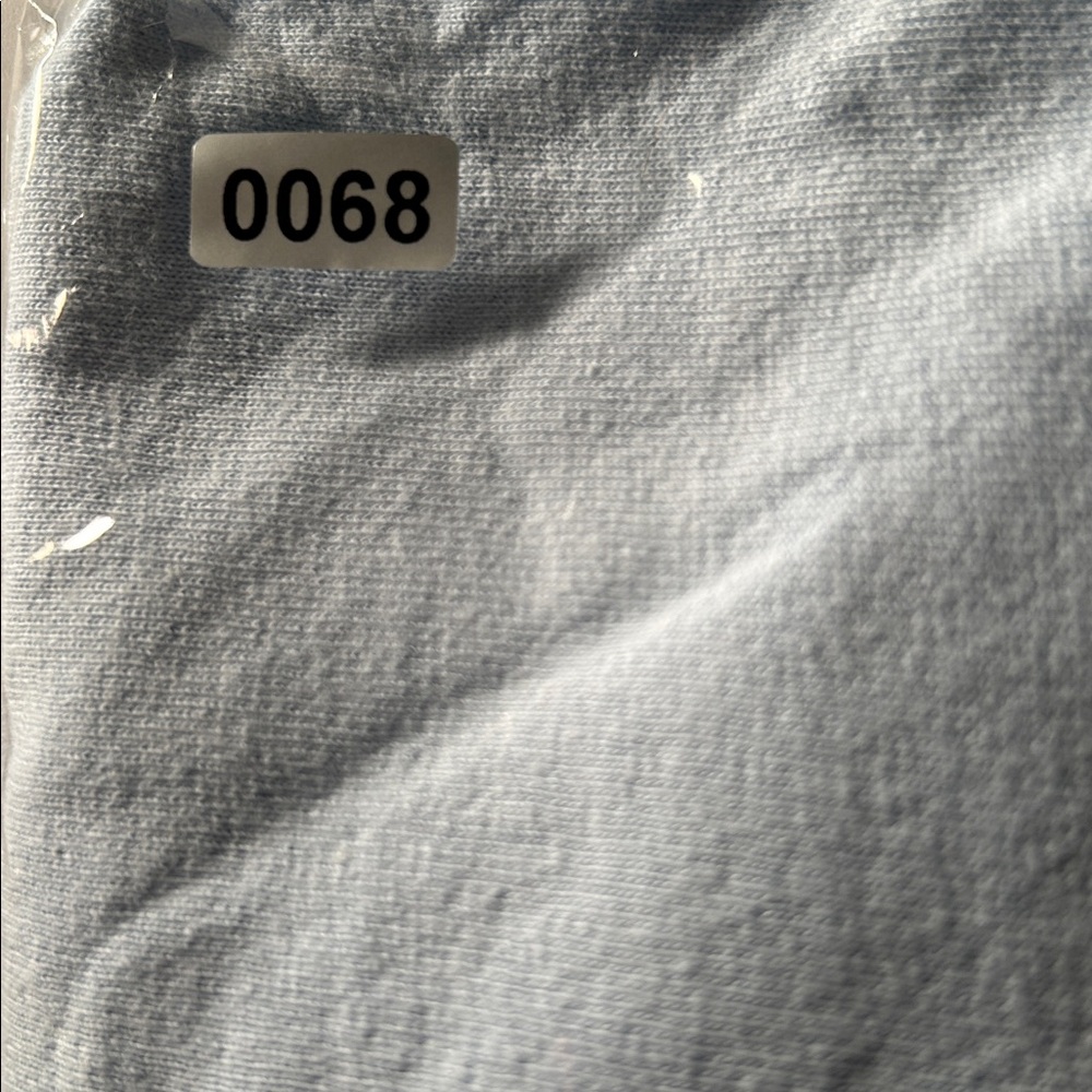 Women’s Adidas Trefoil Print Light Blue and White Long Sleeve Shirt - Picture 6 of 6